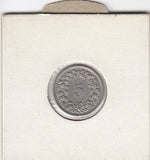 S2-G31-0089 Switzerland 5 Rappen VF 1959 KM26