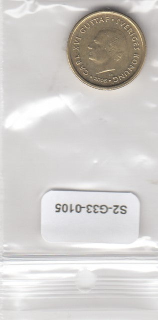S2-G33-0105 Zweden 10 Kronor XF 2005 KM895 H