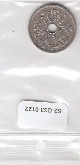 S2-G33-0122 Denmark 2 Kroner VF 1992 KM874