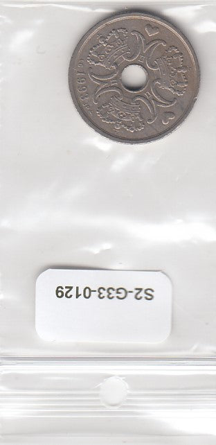 S2-G33-0129 Denmark 2 Kroner VF/XF 1993 KM874
