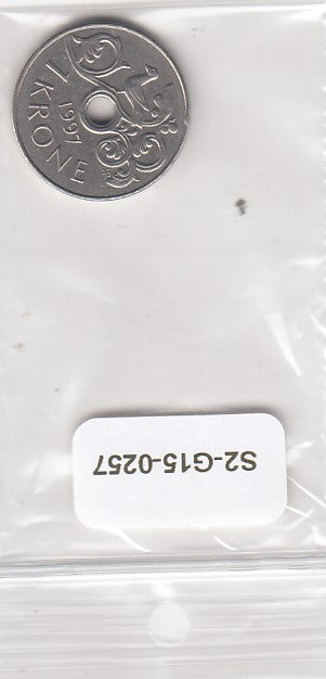 S2-G33-0257-M40 Norway 1 Krone VF/XF 1997 KM462