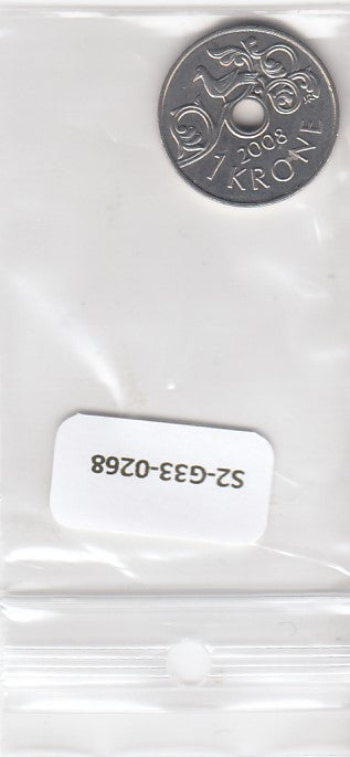 S2-G33-0268-M24 Norway 1 Krone XF 2008 KM462