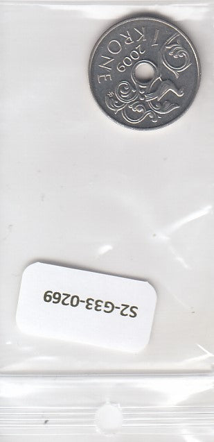 S2-G33-0269-M30 Norway 1 Krone XF 2009 KM462
