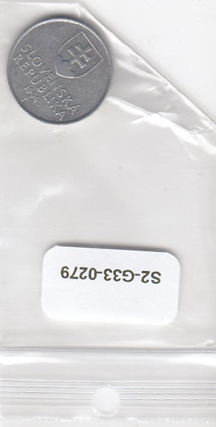 S2-G33-0279 Slovakia 20 Haleru VF+ 1994 KM18