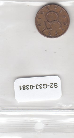 S2-G33-0381-M01 Sweden 50 Ore VF 2001 KM878 B