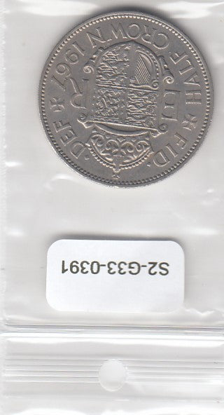 S2-G33-0391 Great Britain Half Crown XF 1967 KM907