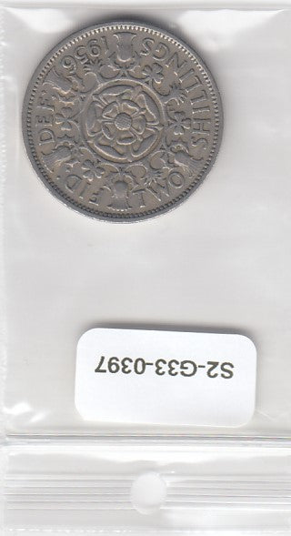 S2-G33-0397 Great Britain 2 Shillings VF 1956 KM906