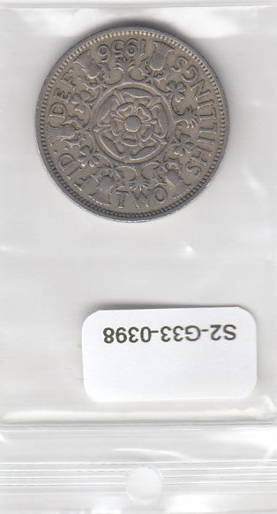 S2-G33-0398 Great Britain 2 Shillings VF 1956 KM906