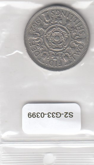 S2-G33-0399 Great Britain 2 Shillings VF 1962 KM906