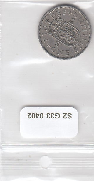S2-G33-0402 Great Britain One Shilling VF 1954 KM905   Scotish