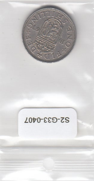 S2-G33-0407 Great Britain One Shilling VF 1963 KM905   Scotish