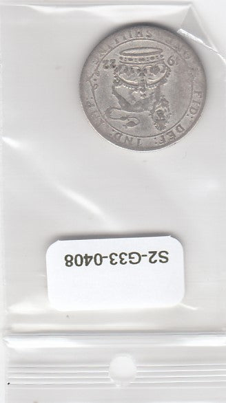 S2-G33-0408 Great Britain One Shilling FI/VF 1922 KM816a   Zilver