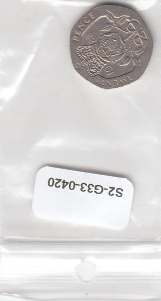 S2-G33-0420 Great Britain 20 Pence VF 1983 KM931