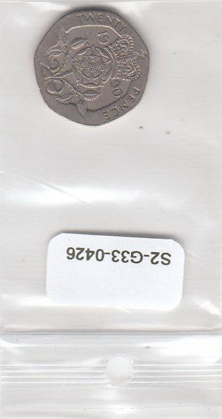 S2-G33-0426 Great Britain 20 Pence VF 1990 KM939