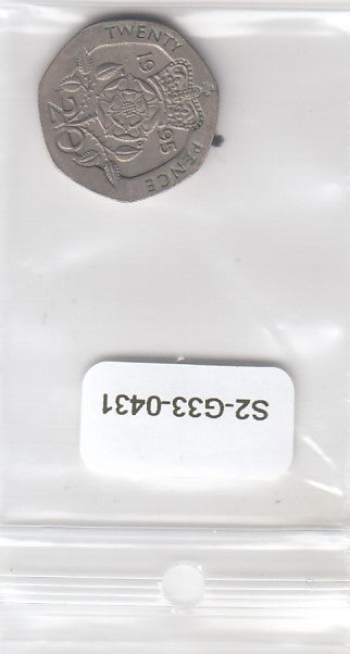 S2-G33-0431 Great Britain 20 Pence VF 1995 KM939