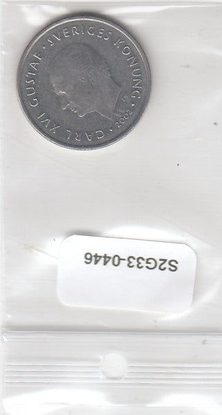 S2-G33-0446-M23 Sweden 1 Krone VF+ 2002 KM894 B