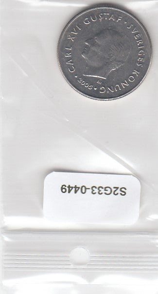 S2-G33-0449-M14 Sweden 1 Krone VF+ 2005 KM894 H