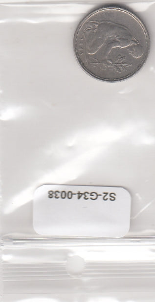 S2-G34-0038 Germany 50 Pfennig VF- 1966 KM109 G