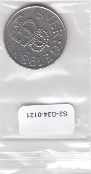 S2-G34-0121 Sweden 5 Kronor VF 1982 KM853