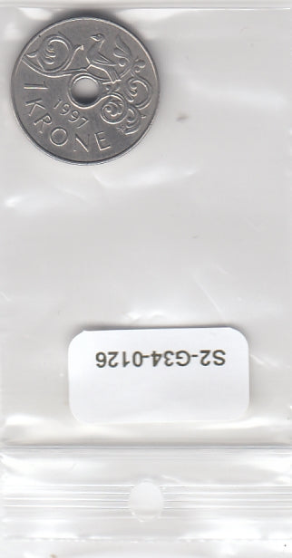 S2-G34-0126 Noorwegen 1 Kroon ZG 1997 KM462