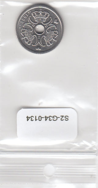 S2-G34-0134 Denmark 1 Krone VF 1992 KM873.1