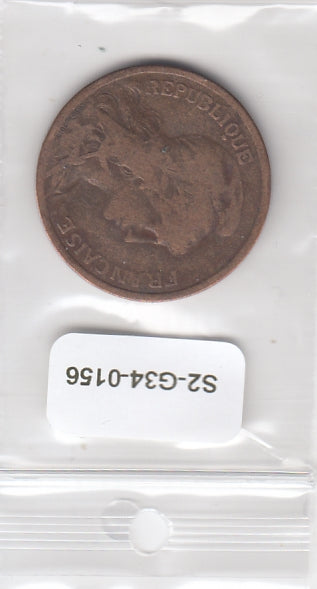 S2-G34-0156 Frankrijk 10 Centimes Zfr 1917 KM843