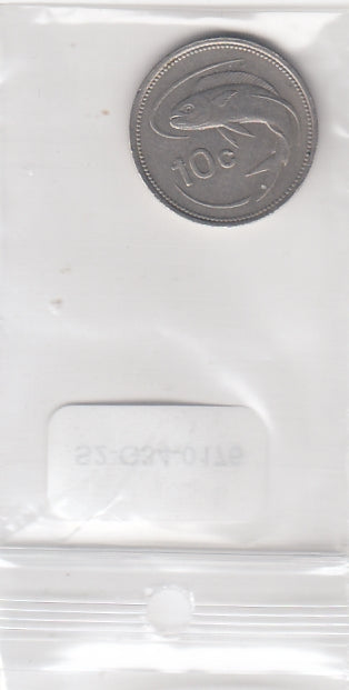 S2-G34-0176 Malta 10 Cents VF 1991 KM96