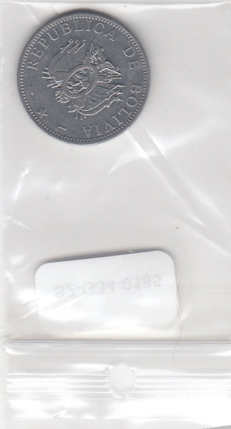 S2-G34-0185 Bolivia 50 Centavos ZFr 2001 KM204