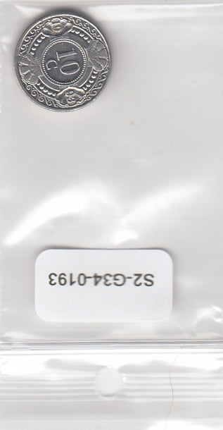 S2-G34-0193 Antilles 10 Cents XF+ 1993 KM34