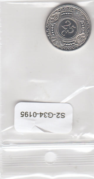 S2-G34-0195 Antilles 25 Cents XF 1998 KM35