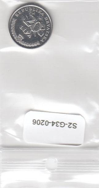S2-G34-0206 Croatia 20 Lipa XF 2007 KM7