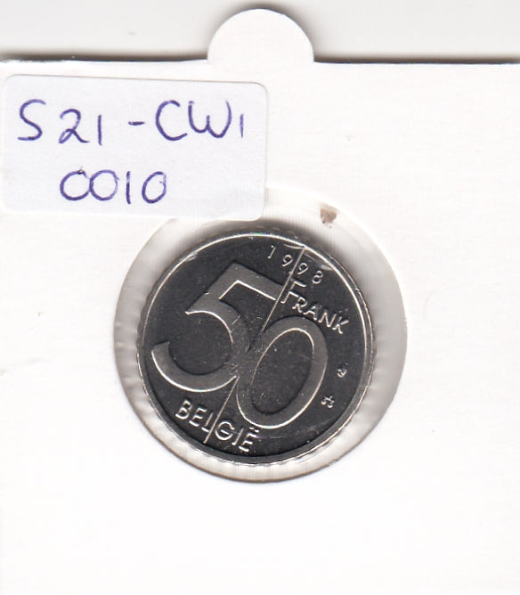 S21-CW1-0010 Belgium 50 Franc 1998  KM194 FDC Belgie