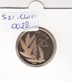 S21-CW1-0028 Belgium 20 Franc 1993  KM160 FDC Belgie