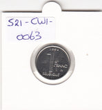 S21-CW1-0063 Belgium 1 Franc 1994  KM187 FDC Belgique