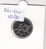 S21-CW1-0080 Belgium 50 Franc 1991  KM169 FDC Belgie