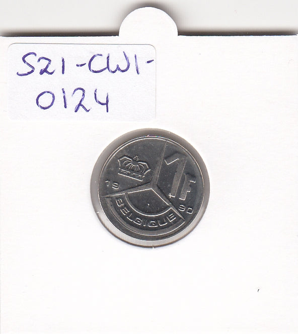 S21-CW1-0124 België 1 Frank 1990 KM171 FDC België