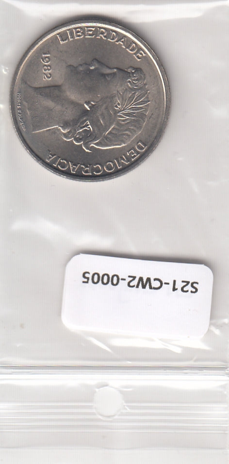 S21-CW2-0005-M32 Portugal 25 escudos UNC 1982 KM607A