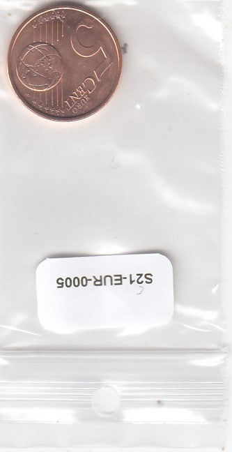 S21-EUR-0005-M39 Malta 5 Cent UNC 2008 KM127