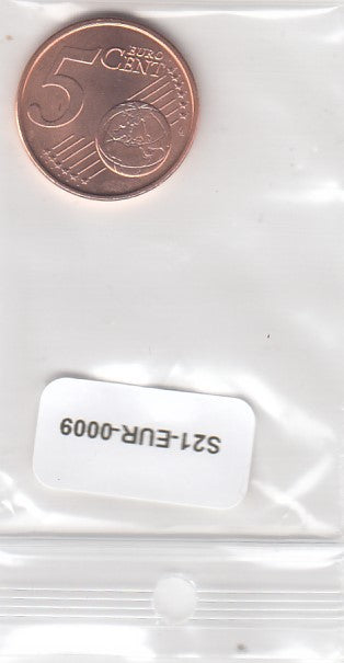 S21-EUR-0009-M36 Portugal 5 Cent UNC 2005 KM742