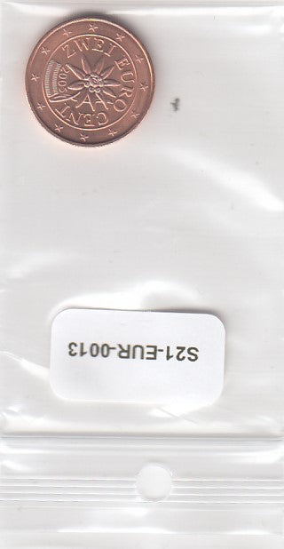 S21-EUR-0013-M38 Austria 2 Cent UNC 2005 KM3083