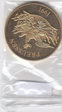 S21-JPE-0037 Duitsland-Pruisen 1 Euro UNC 1991   Verguld