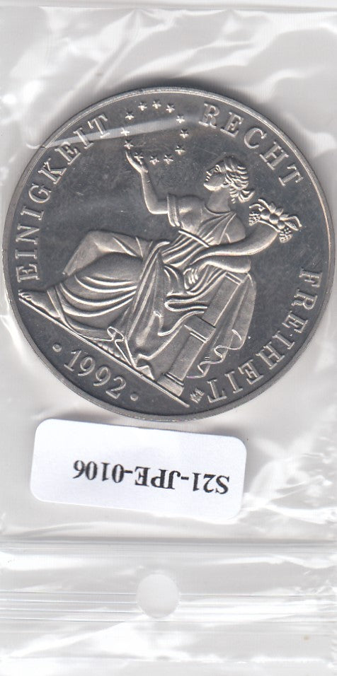 S21-JPE-0106 Duitsland ECU UNC 1992  E.R.F