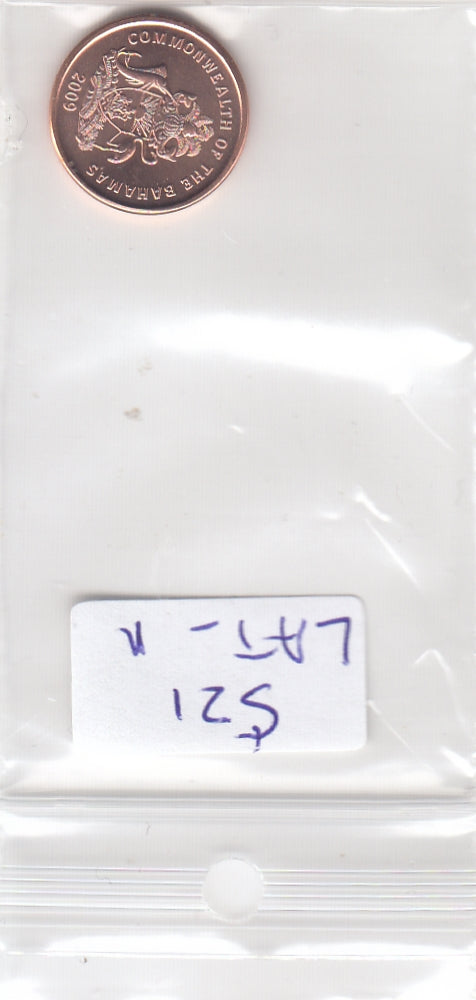 S21-LAT-0001-M17 Bahamas 1 Cent UNC 2009 KM 218.2