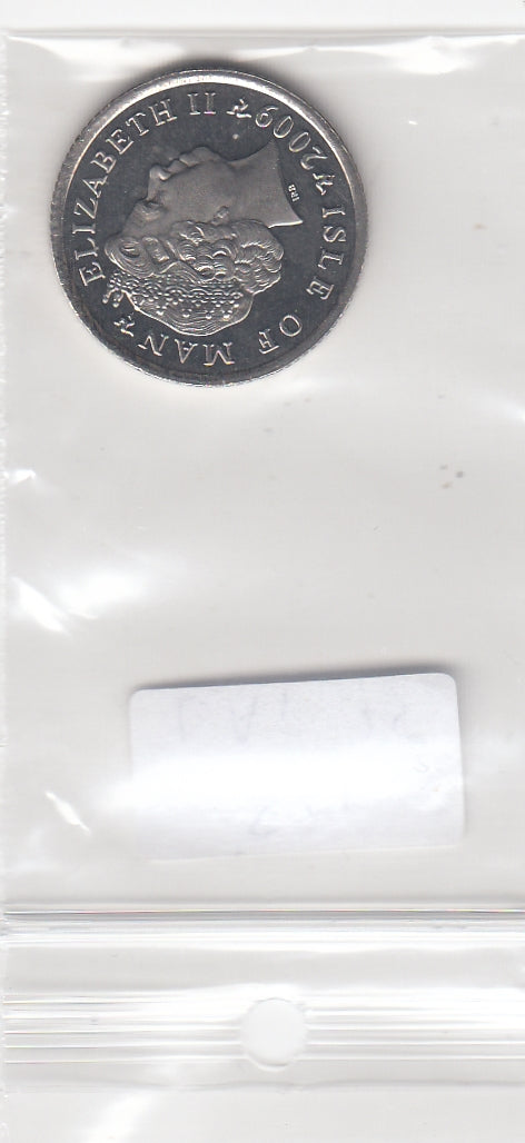 S21-LAT-0015-M12 Isle Of Man 10 Pence UNC 2009.AA KM 1256