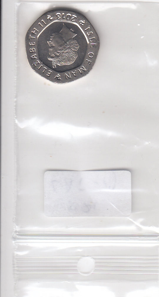 S21-LAT-0017-M10 Isle Of Man 20 Pence UNC 2013.AA KM 1257