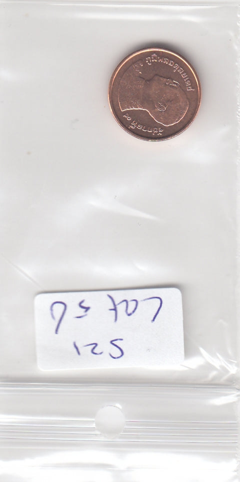 S21-LAT-0056-M07 Thailand 25 Satang UNC 2552 (2009) KM 441