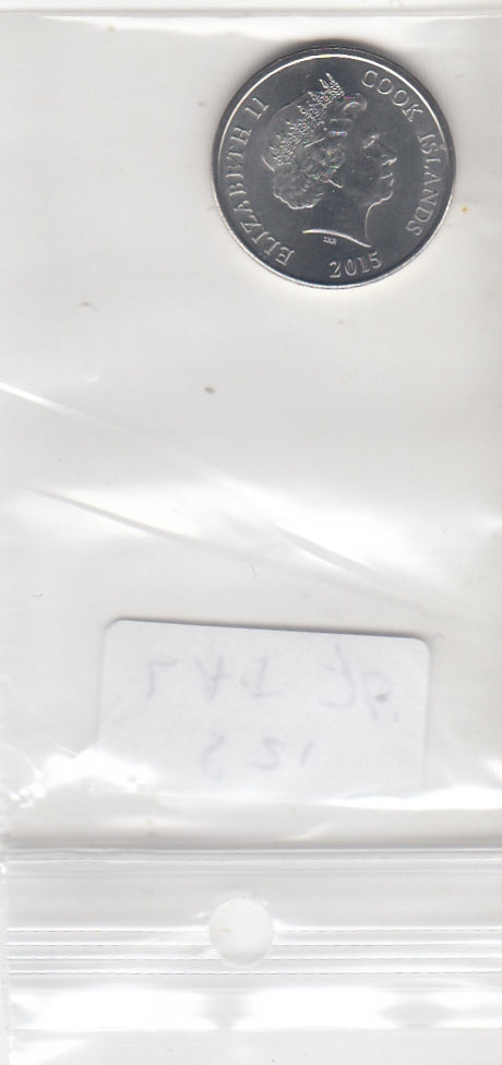 S21-LAT-0076-M10 Cook Islands 10 Cents UNC 2015 KM new1