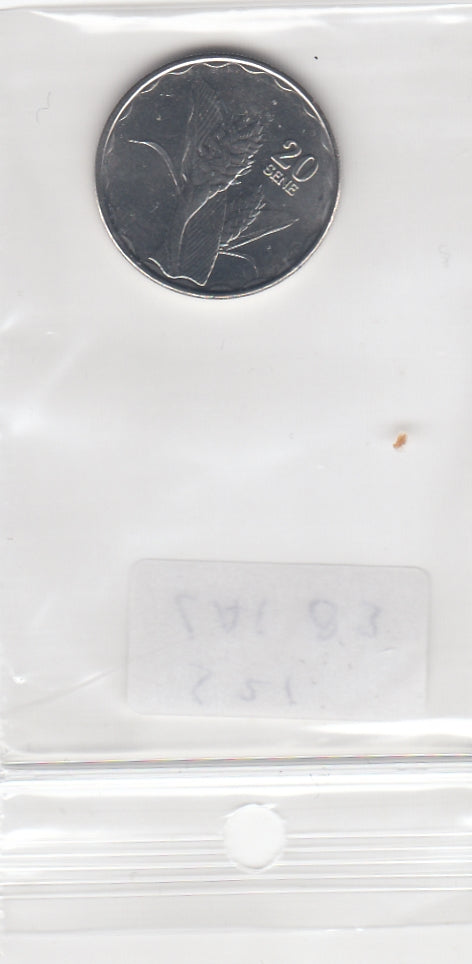 S21-LAT-0083-M02 Samoa 20 Sene UNC 2011 KM 169