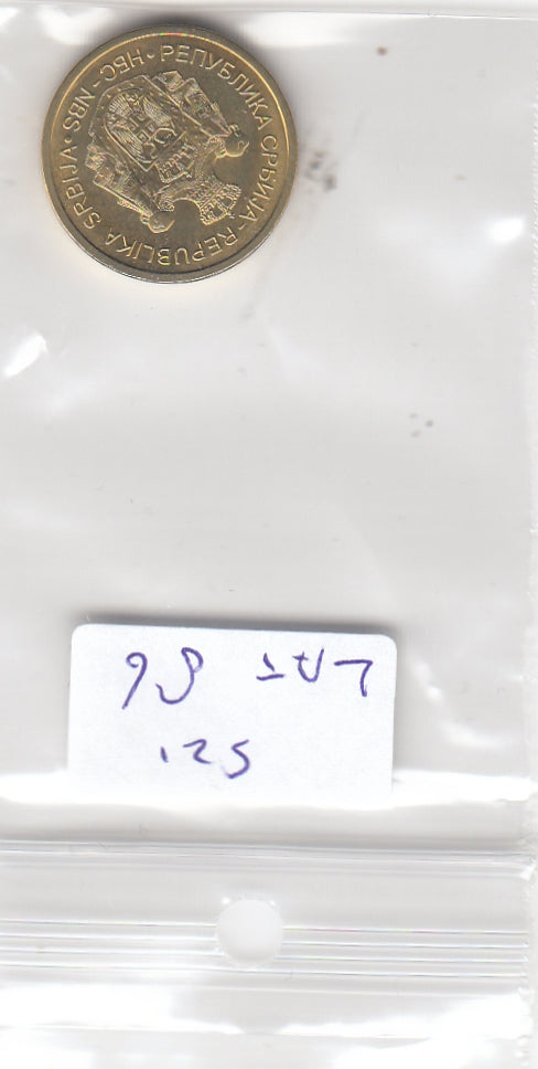 S21-LAT-0086-M05 Servië 1 Dinar UNC 2012 KM 54