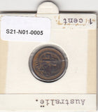 S21-N01-0005 Australia 1 Cent VF  1972 KM62